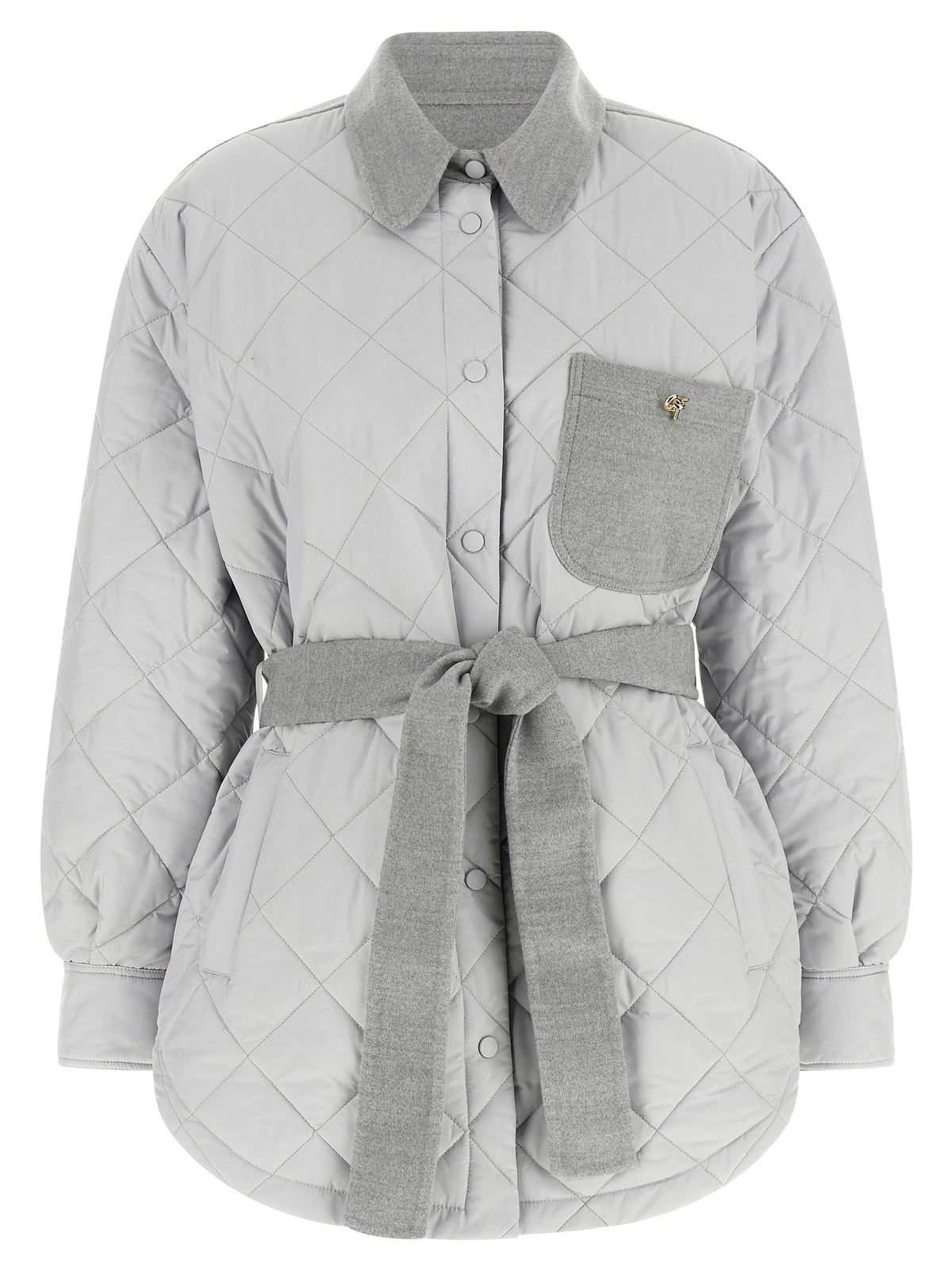 Fabiana Filippi Gray Polyester Shell Women's Jacket