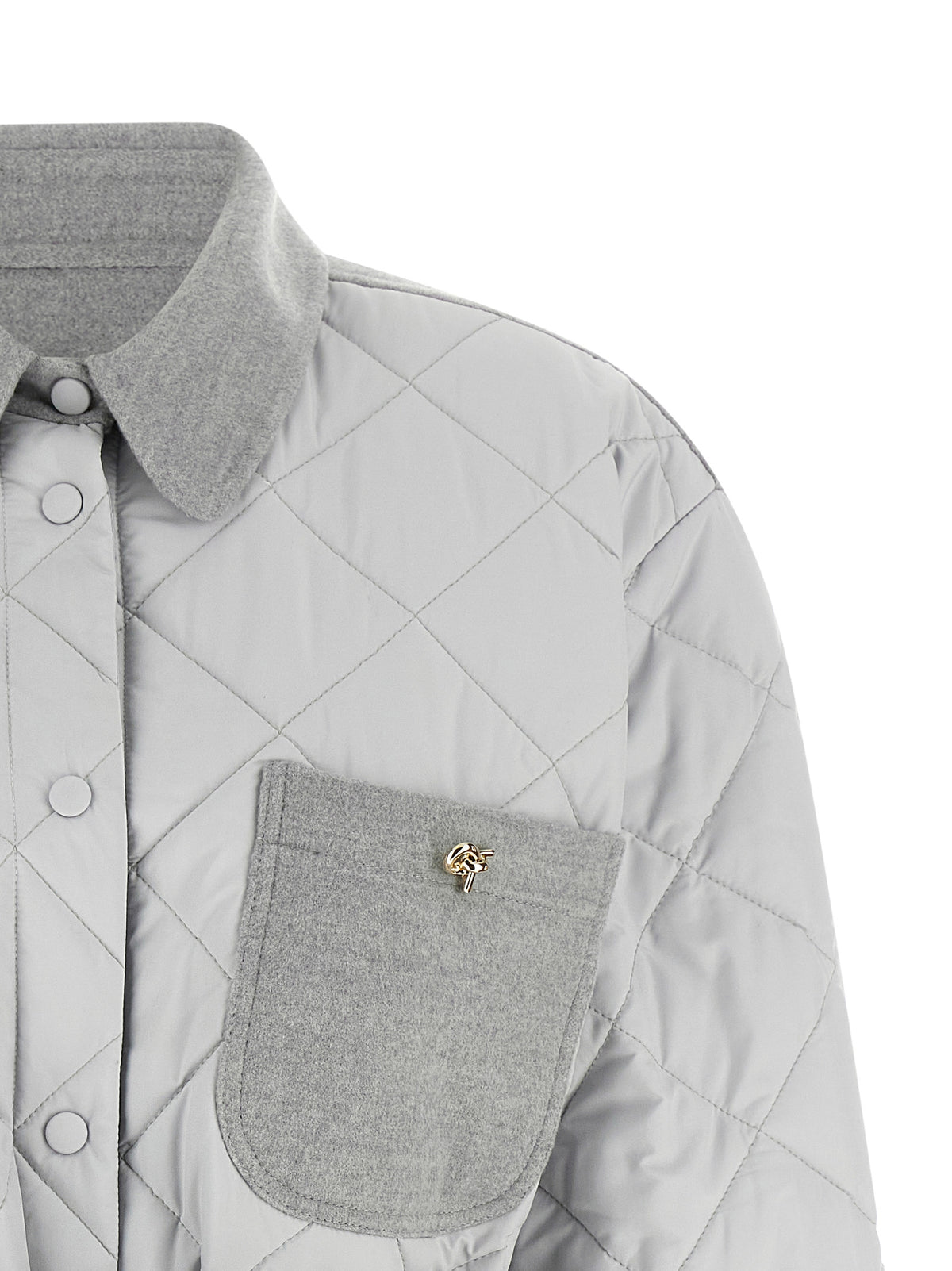 Fabiana Filippi Gray Polyester Shell Women's Jacket