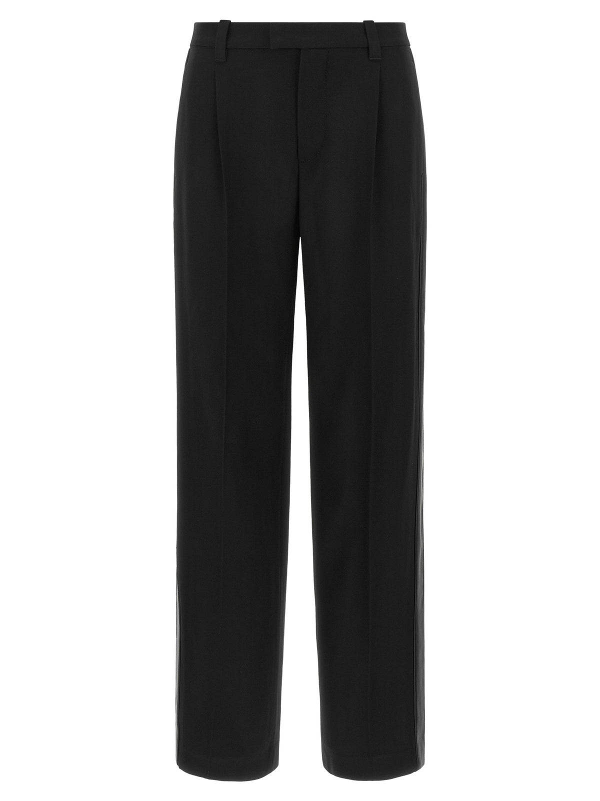 Brunello Cucinelli Black Virgin Wool Casual Women's Pants