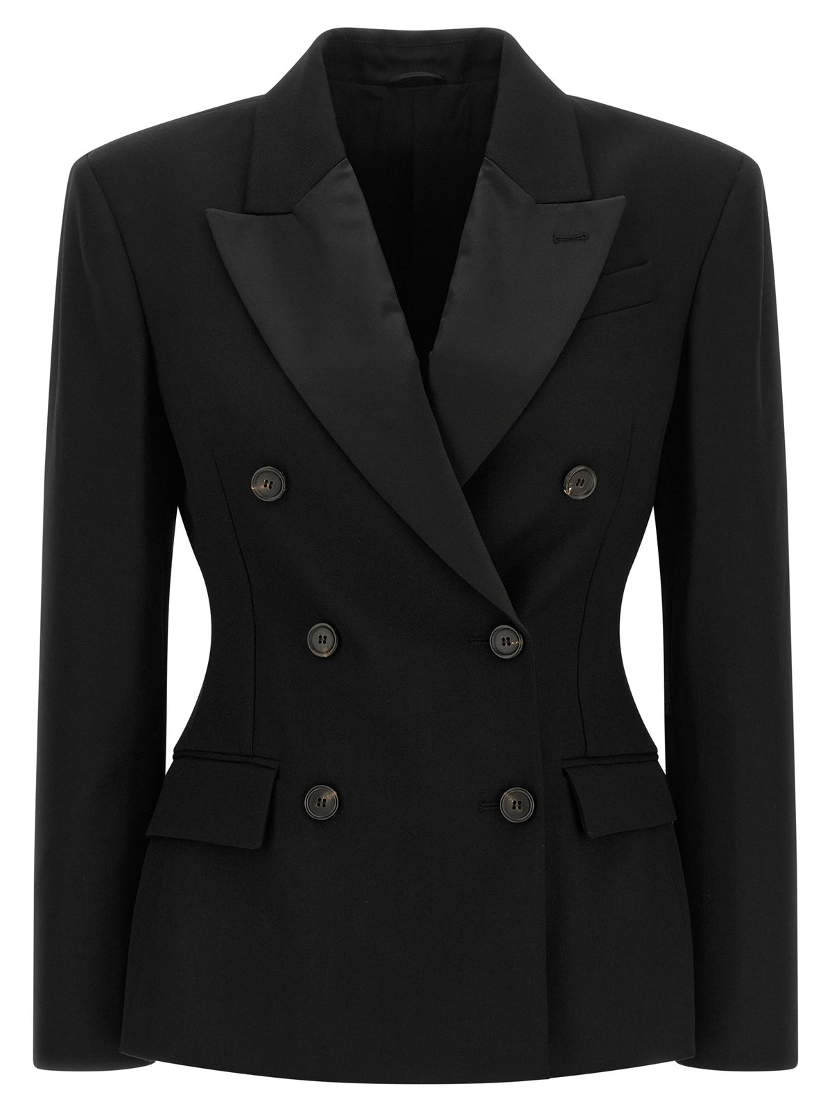 Brunello Cucinelli Black Virgin Wool Women's Blazer
