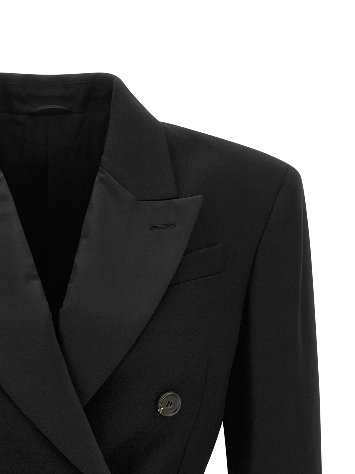 Brunello Cucinelli Black Virgin Wool Women's Blazer