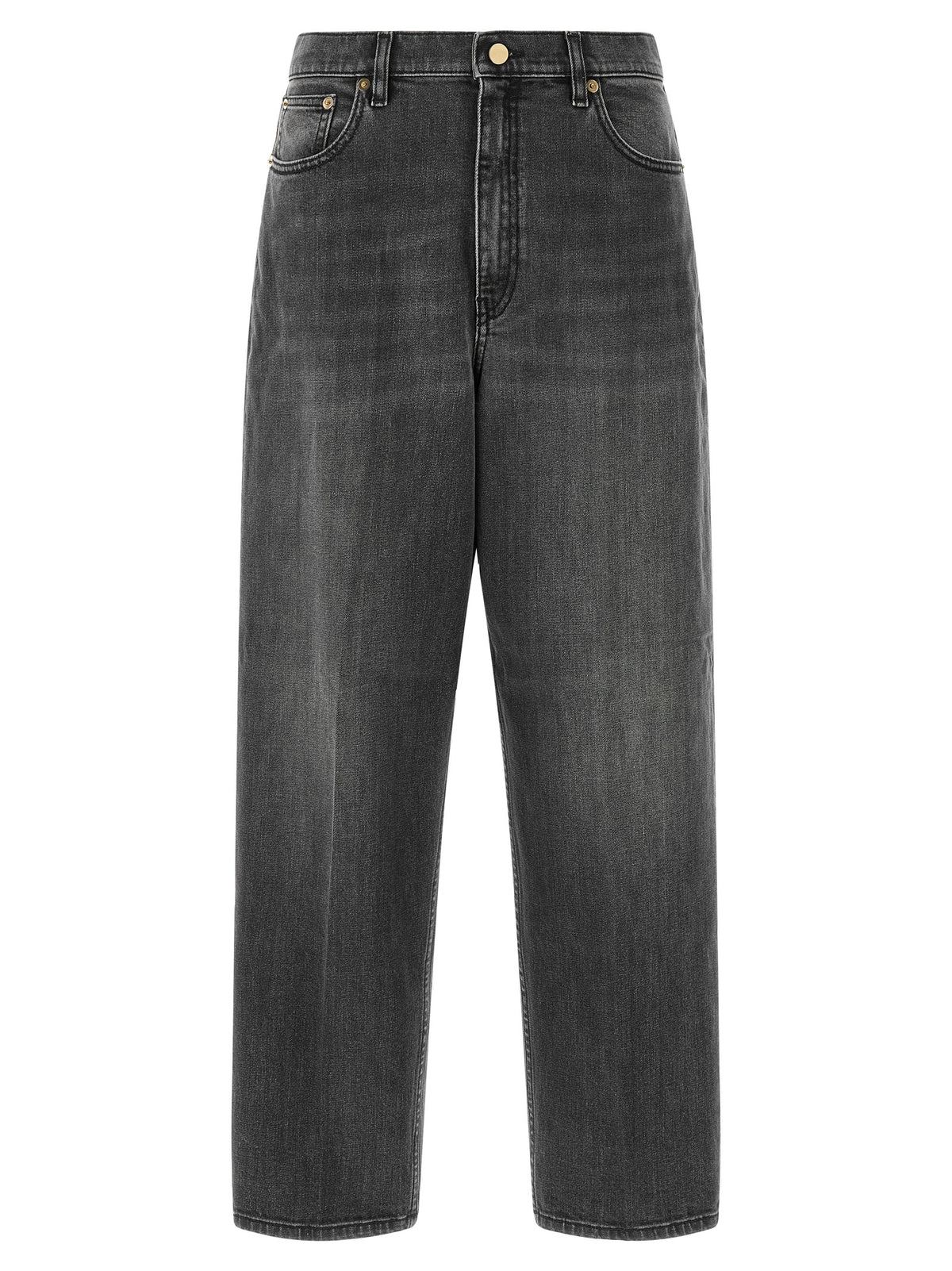 Fabiana Filippi Gray Cotton Relaxed Fit Women's Jeans