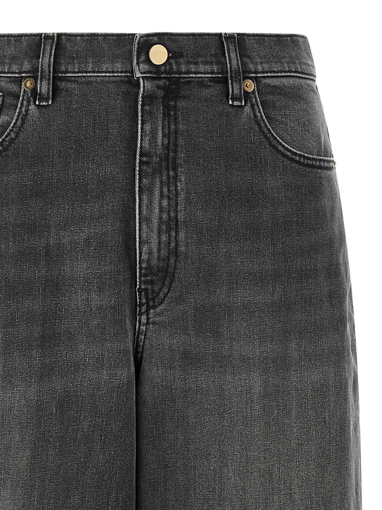 Fabiana Filippi Gray Cotton Relaxed Fit Women's Jeans