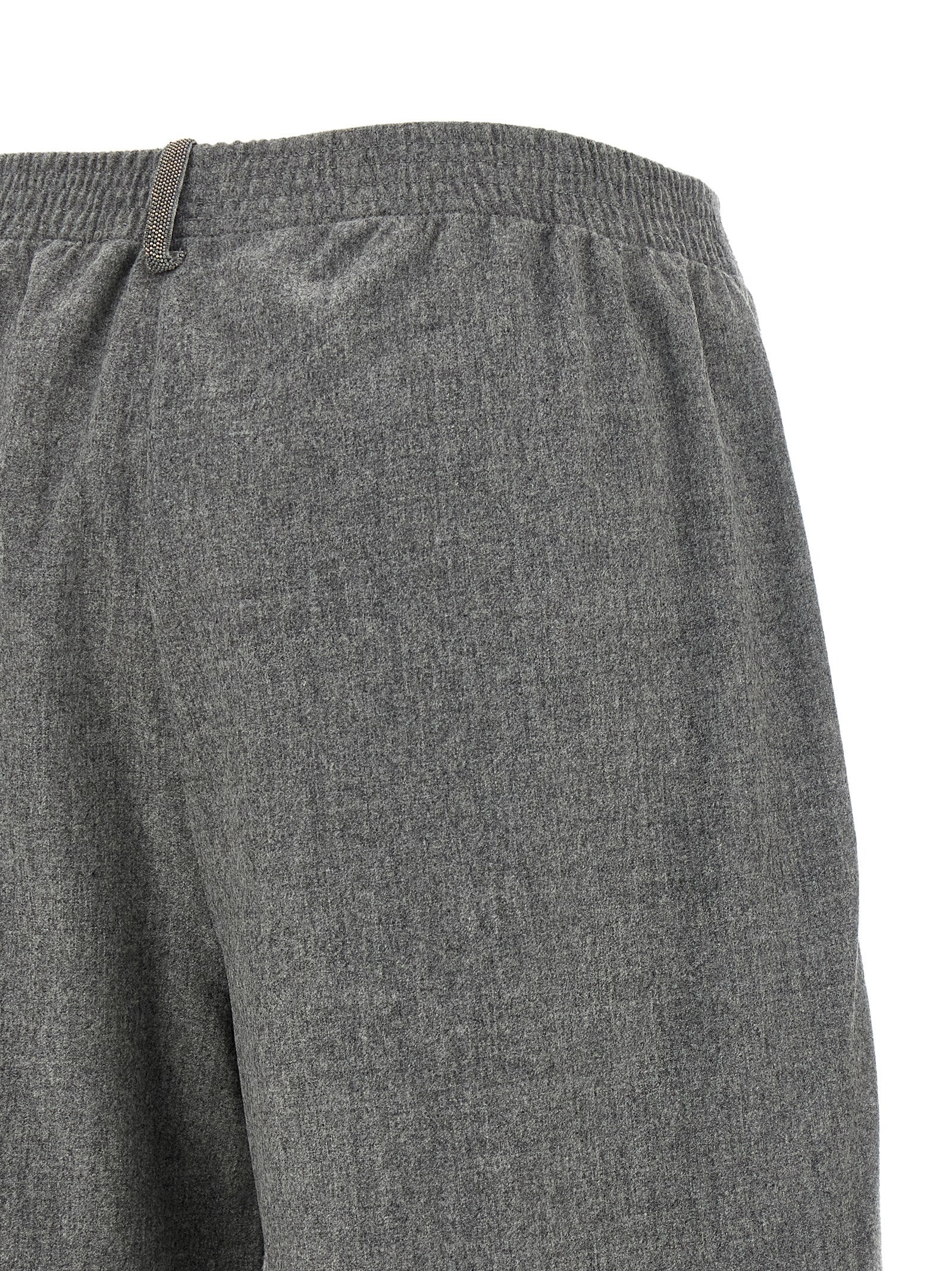 Fabiana Filippi Gray Virgin Wool Cargo Women's Pants