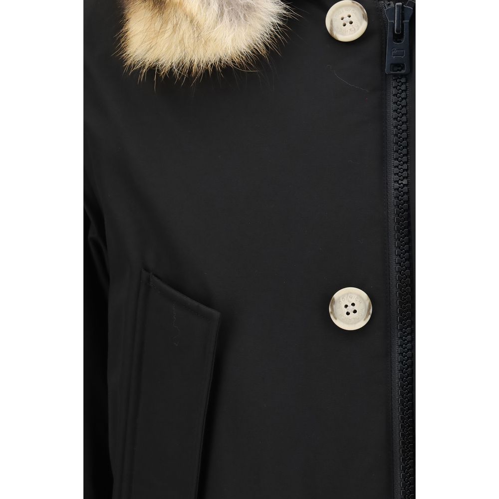 Woolrich Black Polyamide Men's Coat