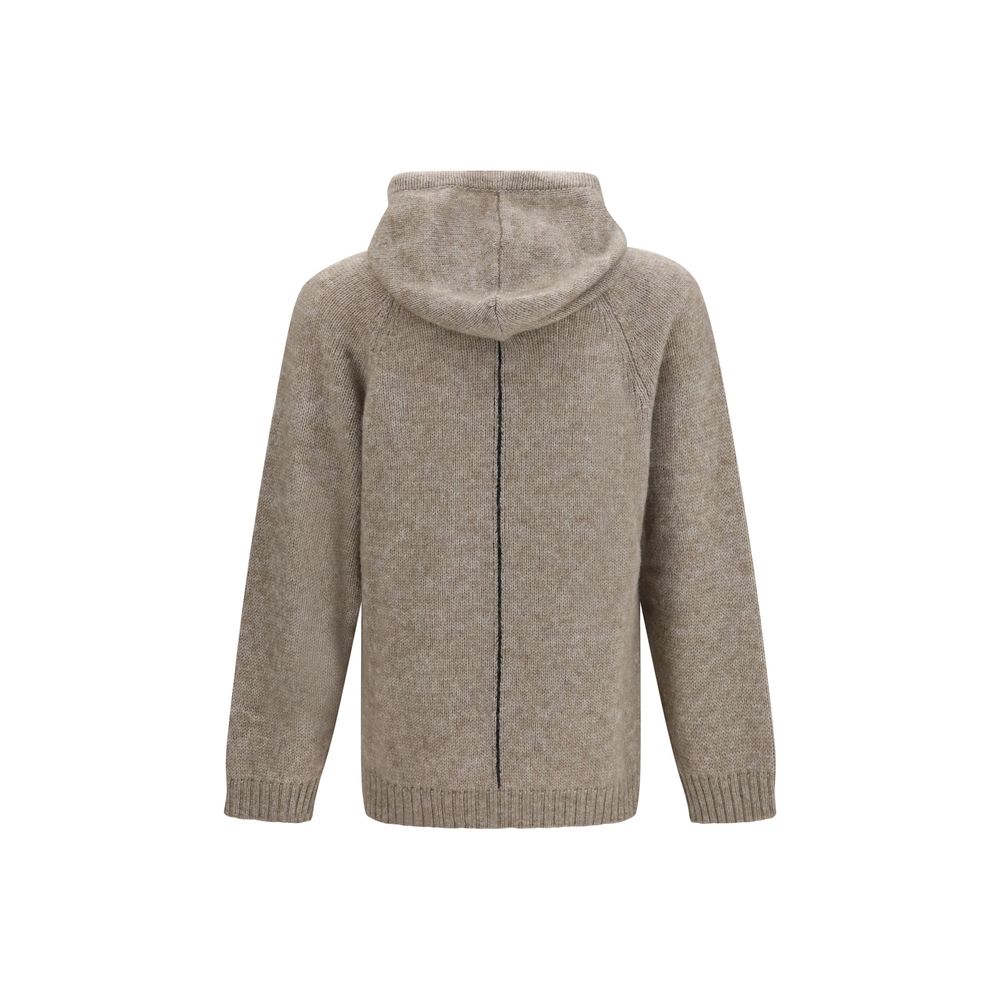Giorgio Armani Beige Alpaca Vicugna Pacos Men's Sweatshirt