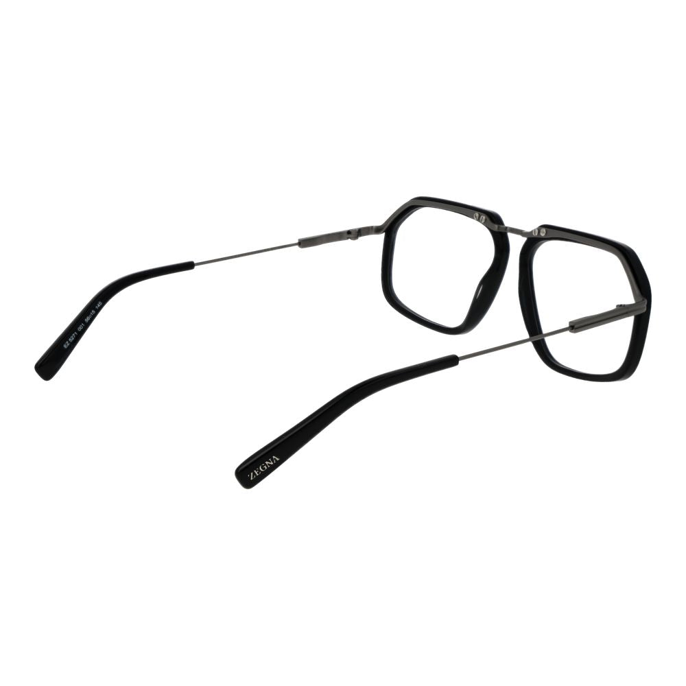 Ermenegildo Zegna Black Metal Glasses Men's (Frames)