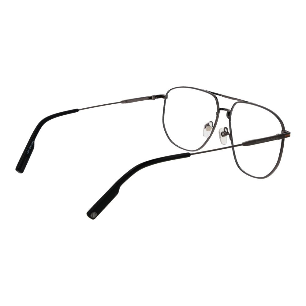 Ermenegildo Zegna Gray Titanium Glasses Men's (Frames)
