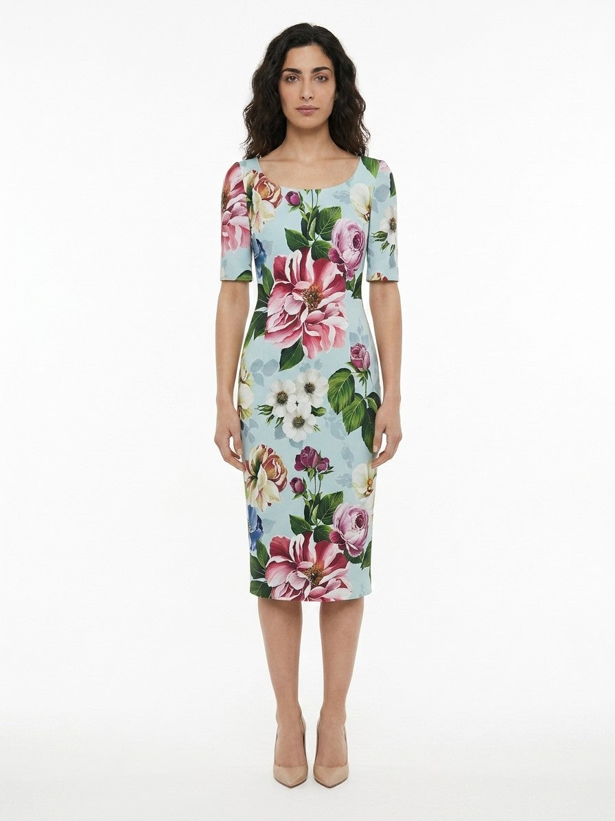 Dolce & Gabbana Multicolor Elastane Casual Women's Dress