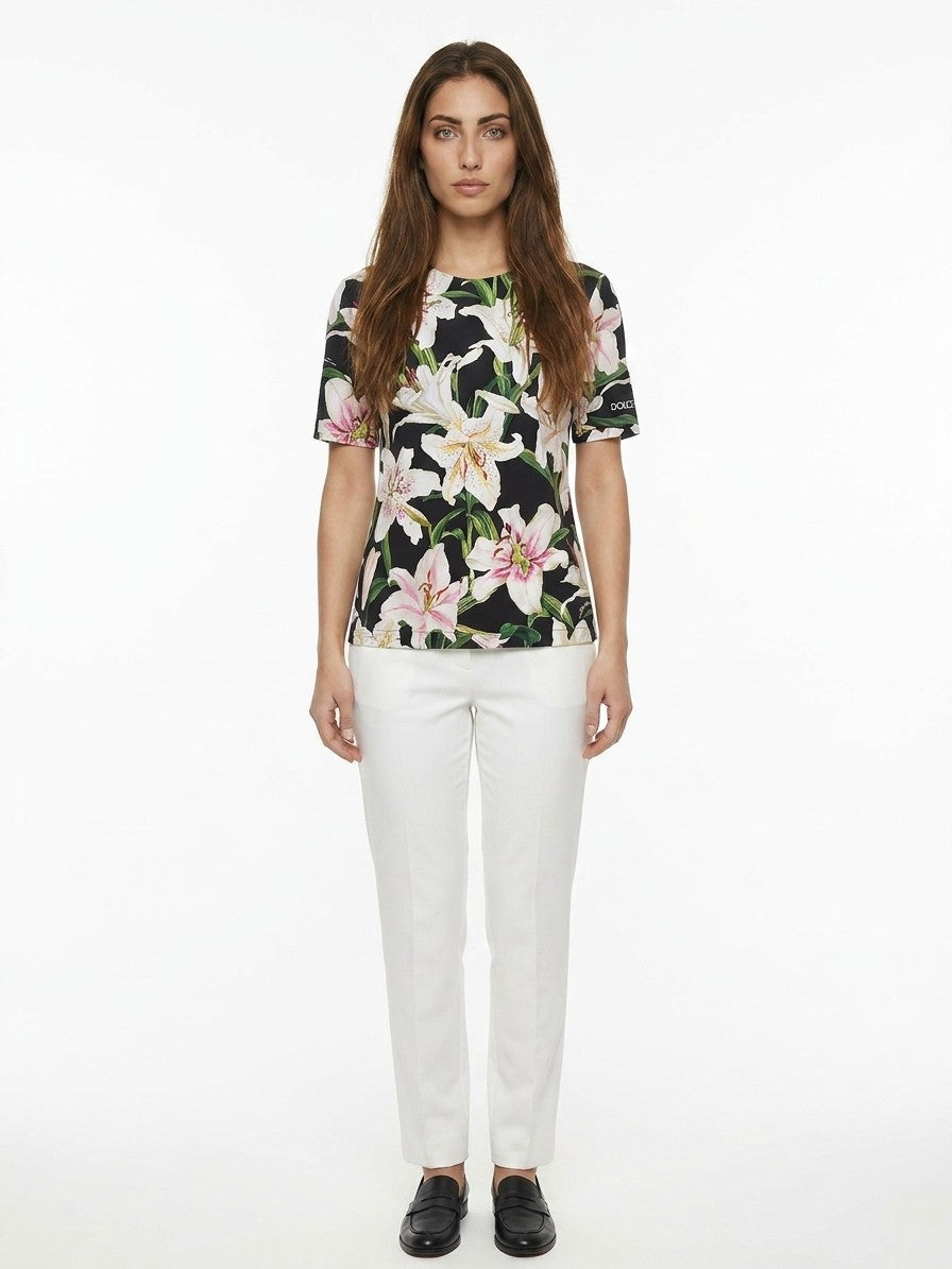 Dolce & Gabbana Multicolor Cotton Women's T-Shirt