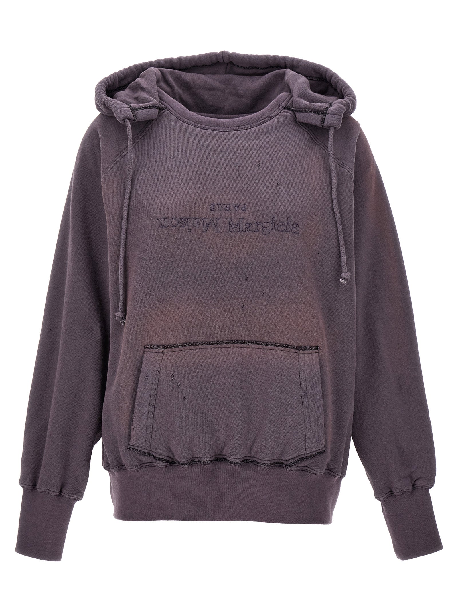 Maison Margiela Purple Cotton Women's Hoodie