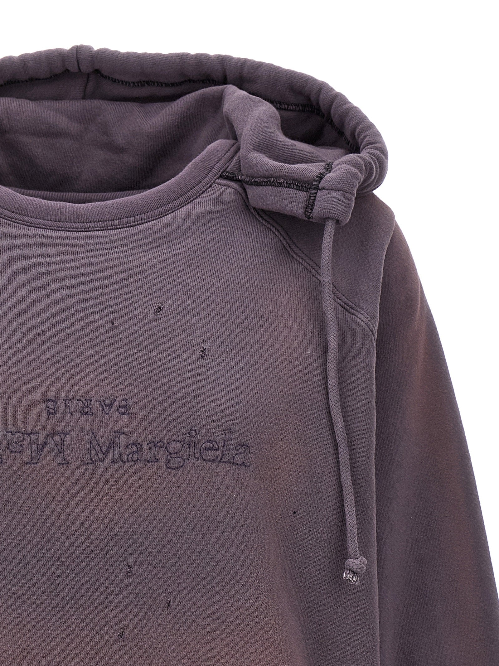 Maison Margiela Purple Cotton Women's Hoodie