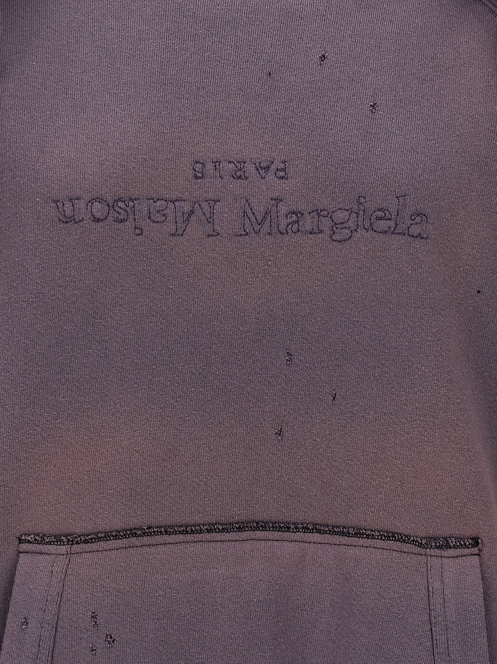 Maison Margiela Purple Cotton Women's Hoodie