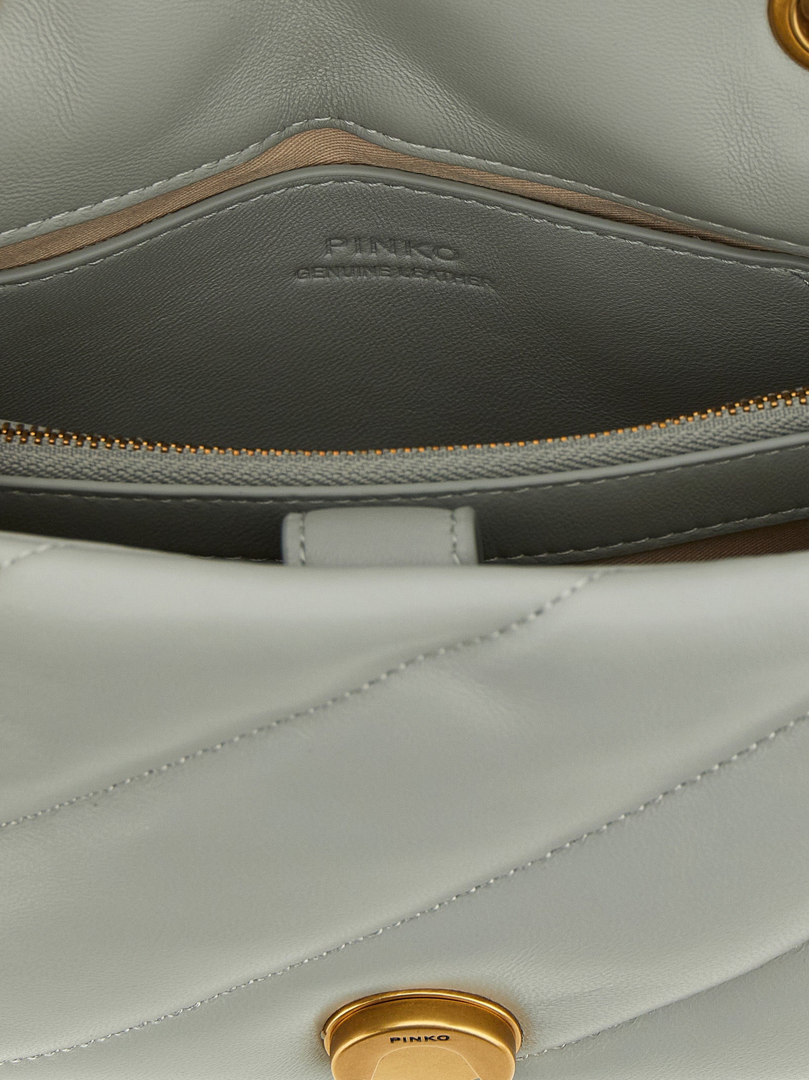 PINKO Gray Lamb Fur Crossbody Women's Bag