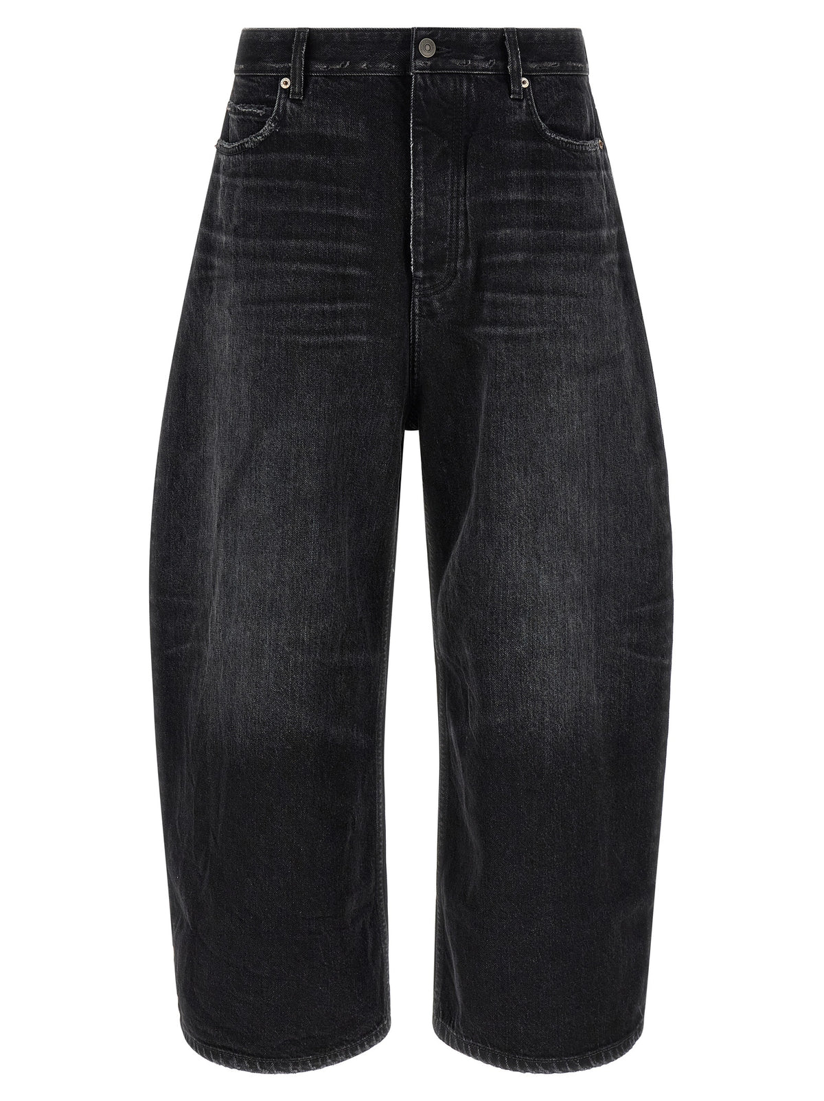 Balenciaga Black Cotton Cropped Men's Jeans