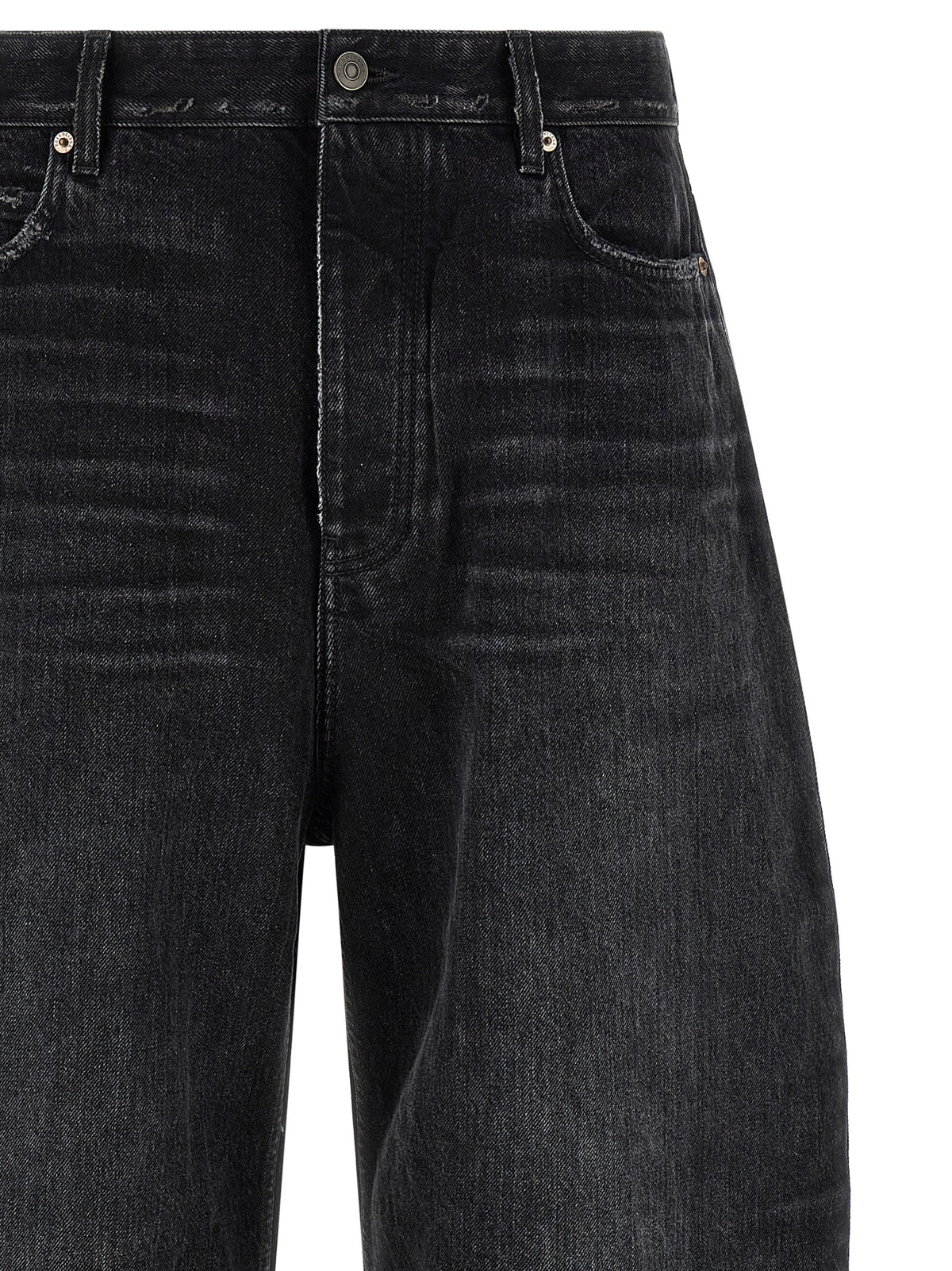 Balenciaga Black Cotton Cropped Men's Jeans