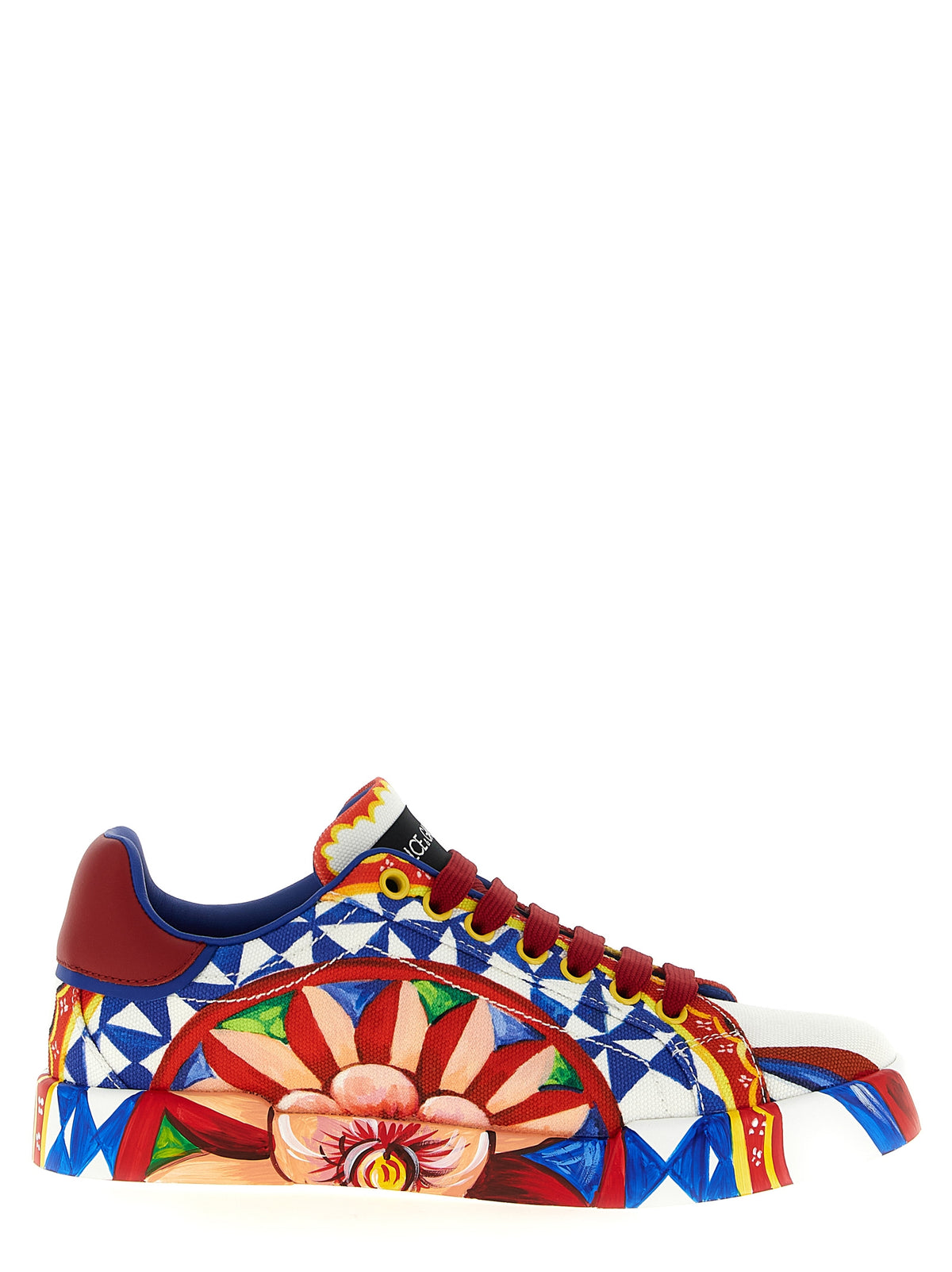 Dolce & Gabbana Multicolor Cotton Low Top Women's Sneakers