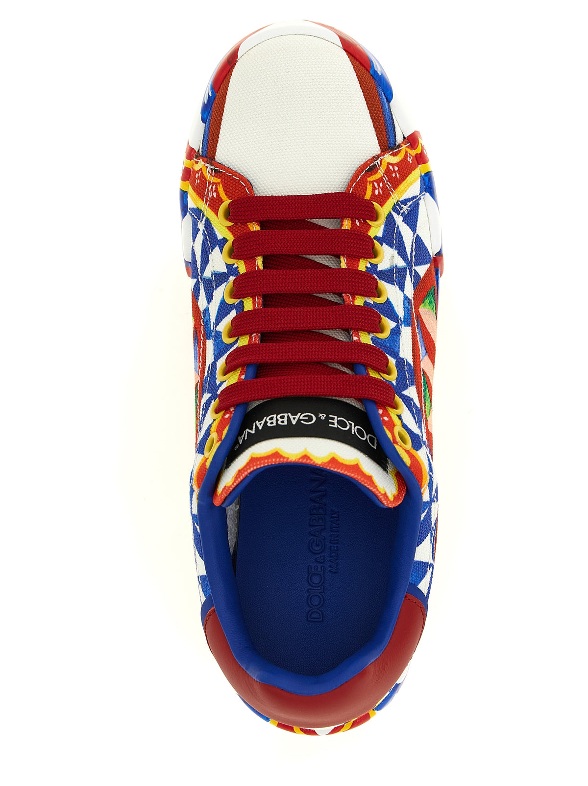 Dolce & Gabbana Multicolor Cotton Low Top Women's Sneakers