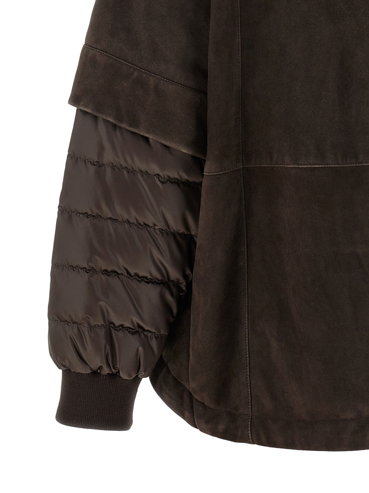MooRER Brown Wool Leather Women's Jacket
