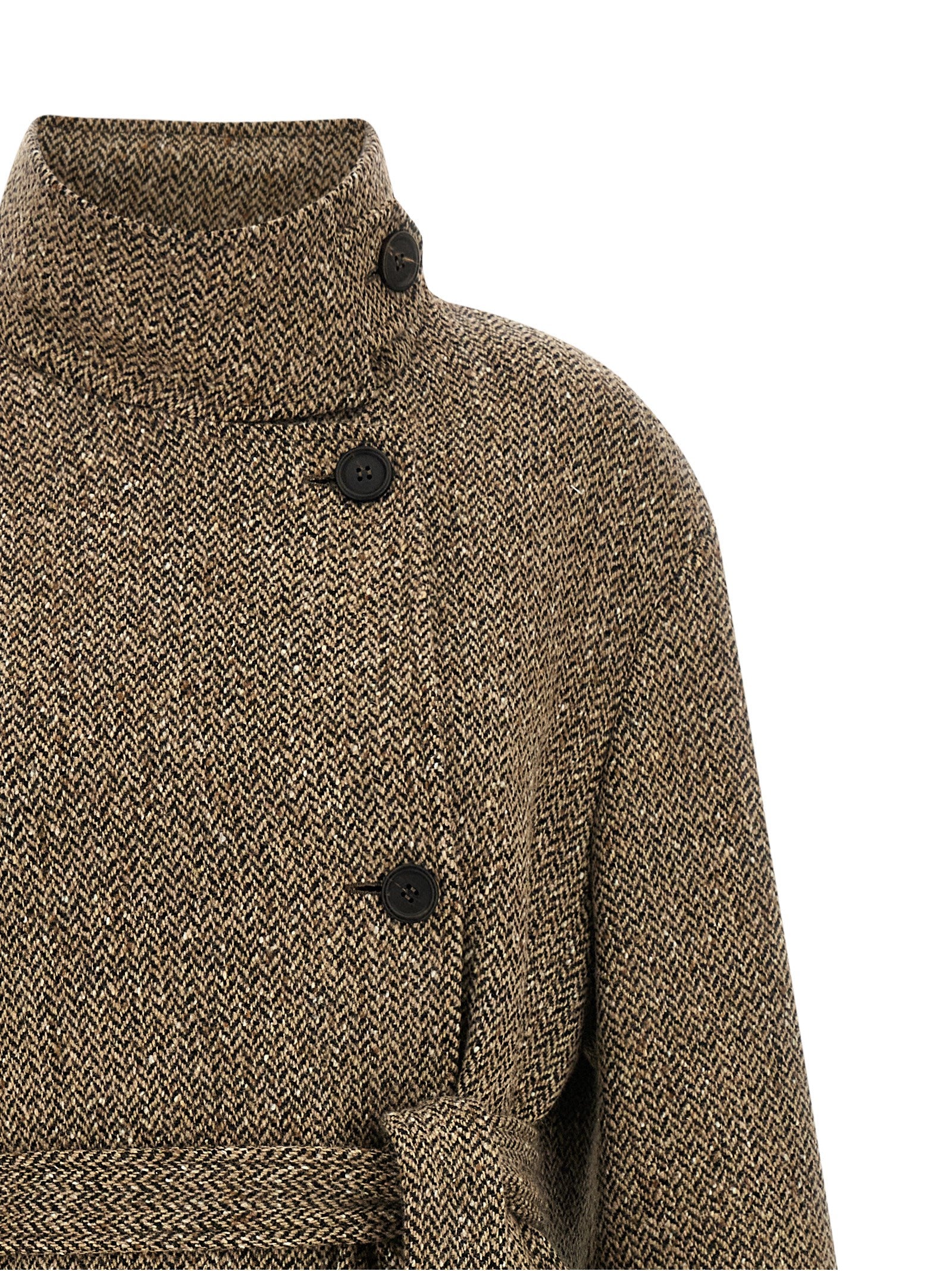 Brunello Cucinelli Brown Virgin Wool Women's Coat
