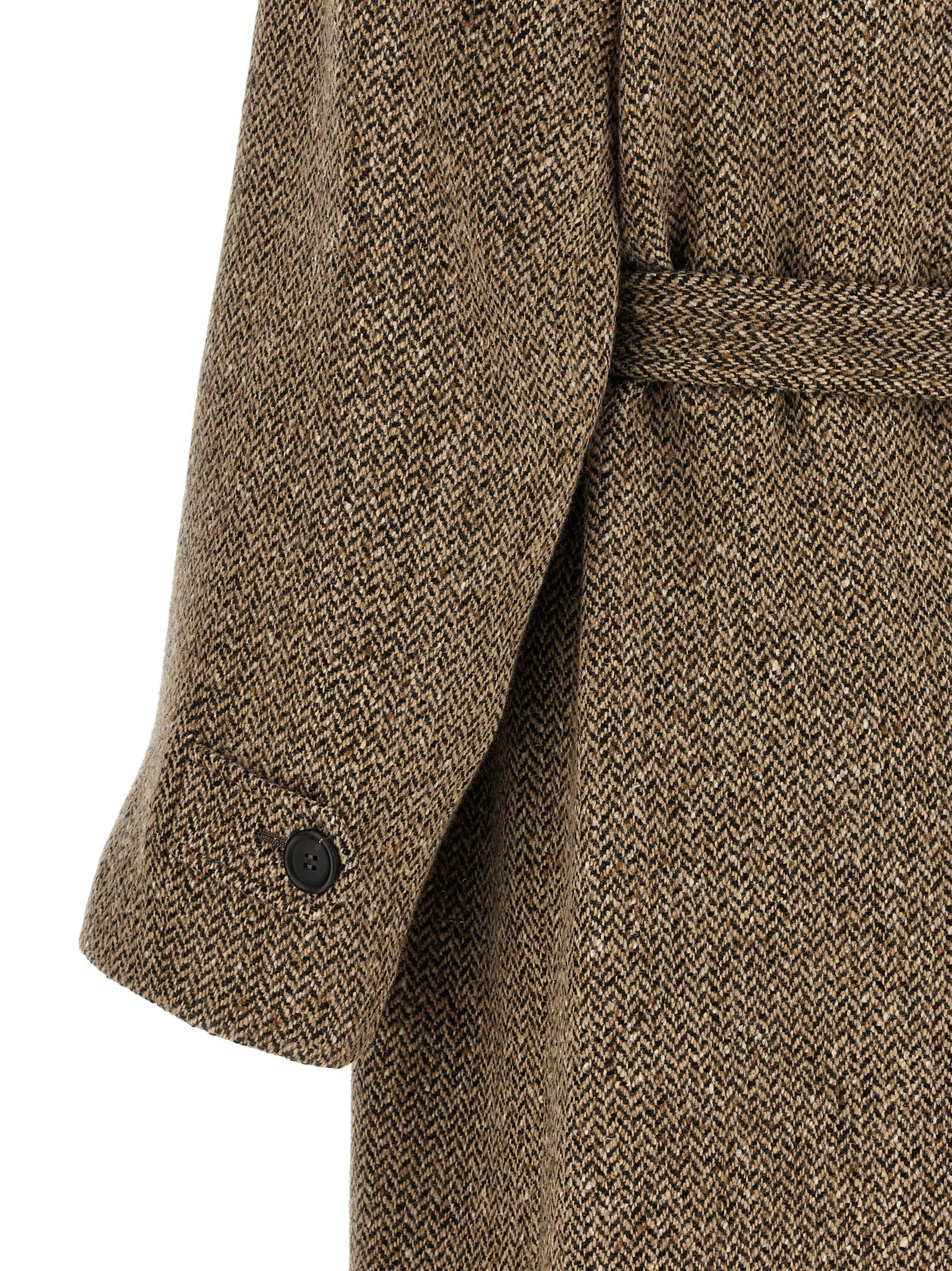Brunello Cucinelli Brown Virgin Wool Women's Coat