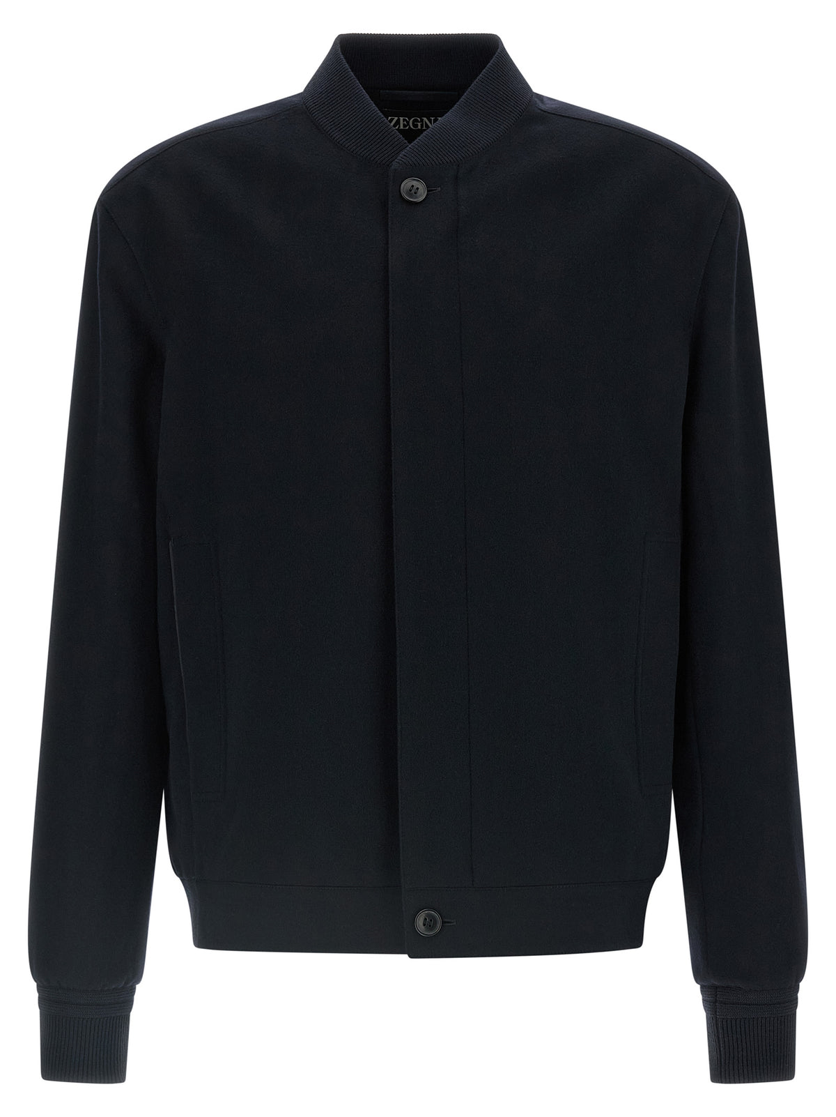 ZEGNA Blue Cashmere Men's Bomber