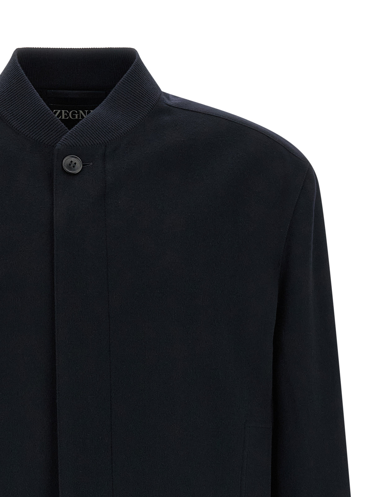 ZEGNA Blue Cashmere Men's Bomber
