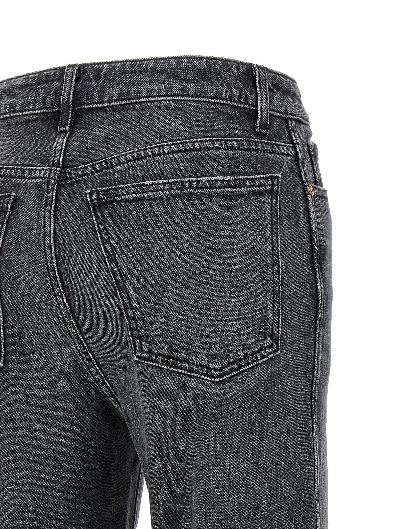 Khaite Gray Cotton Straight-Leg Women's Jeans