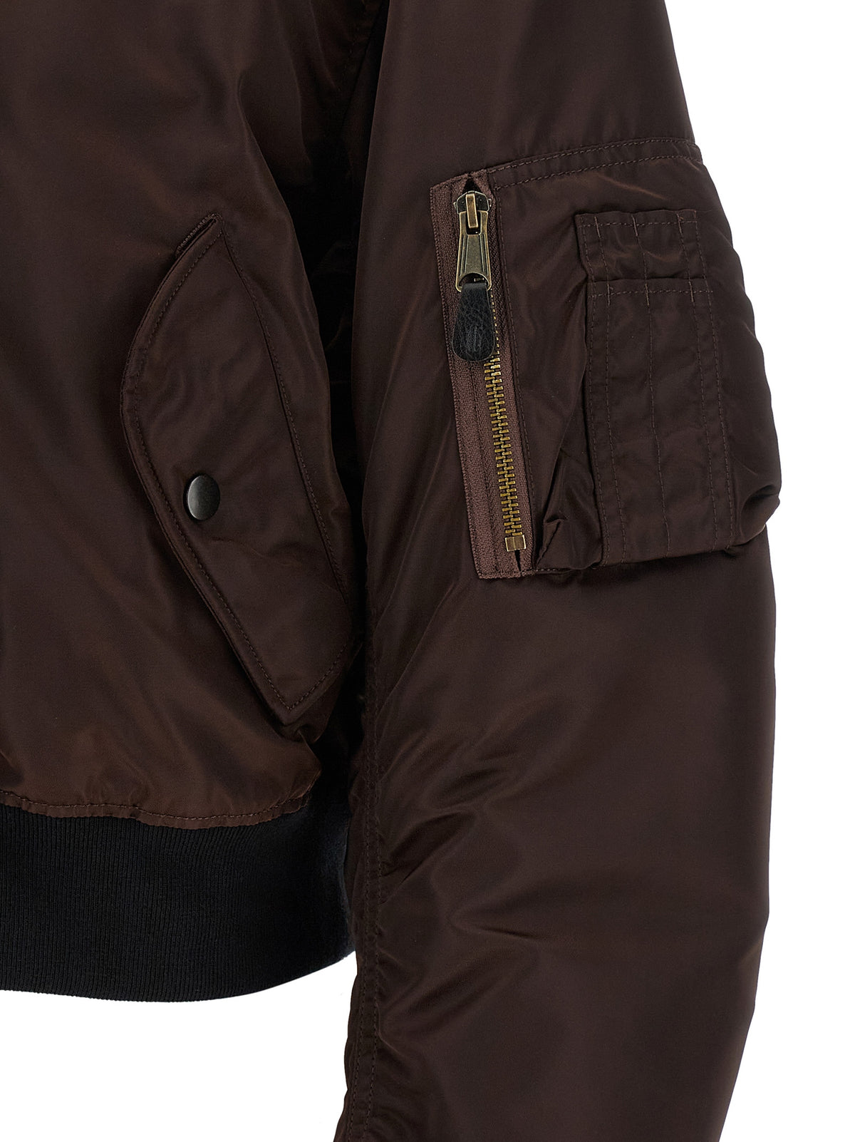 Maison Margiela Brown Polyamide Women's Bomber