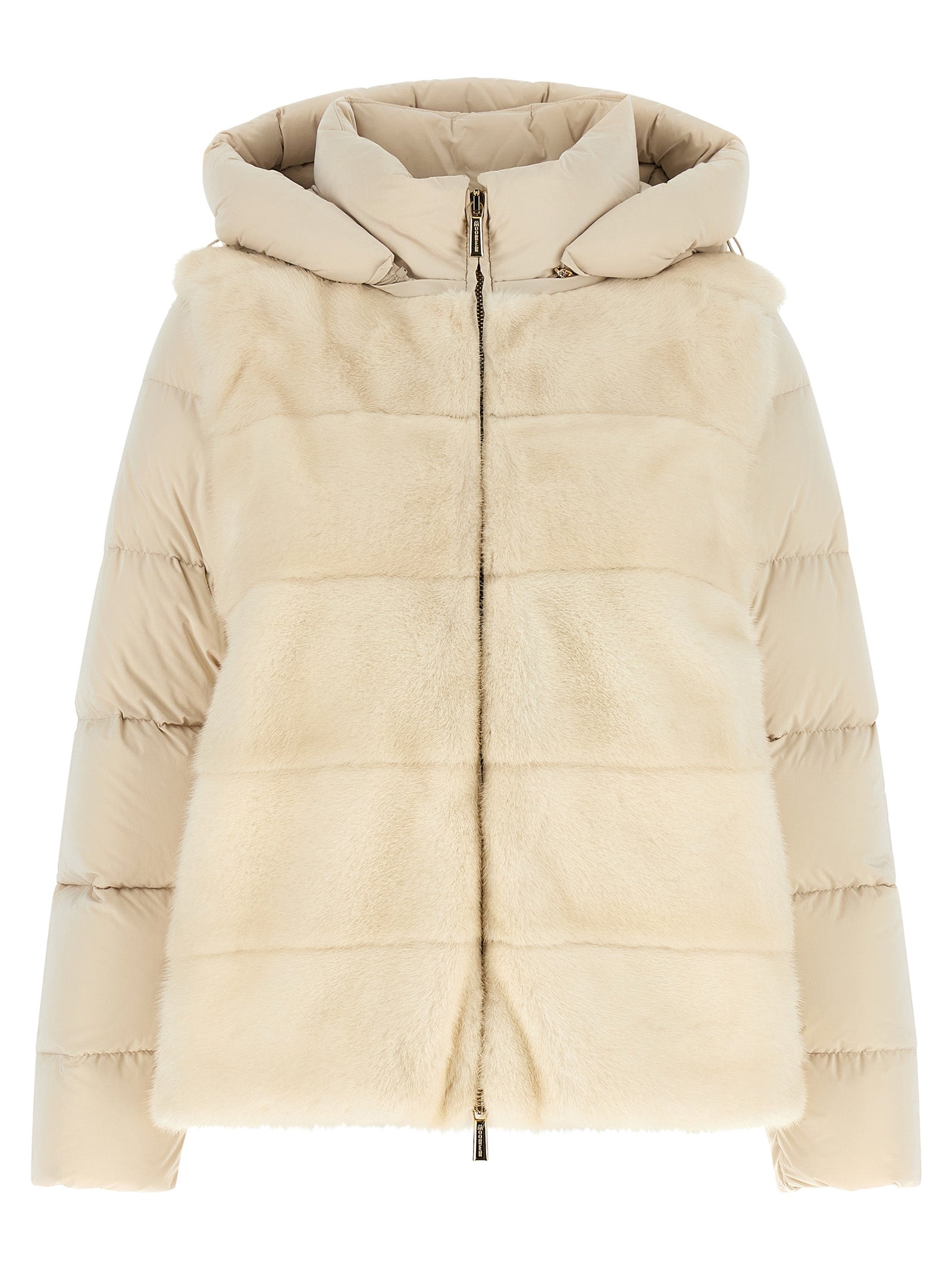 MooRER White Wool Shell Women's Jacket