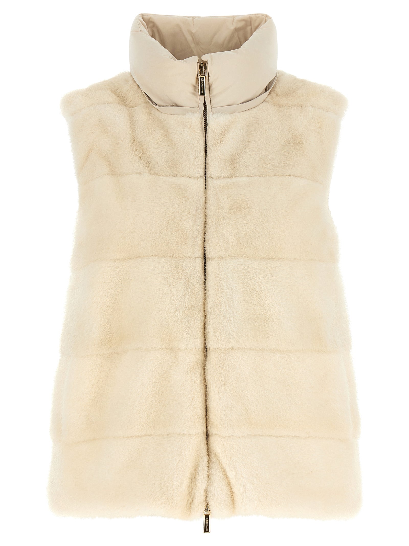 MooRER White Wool Shell Women's Jacket