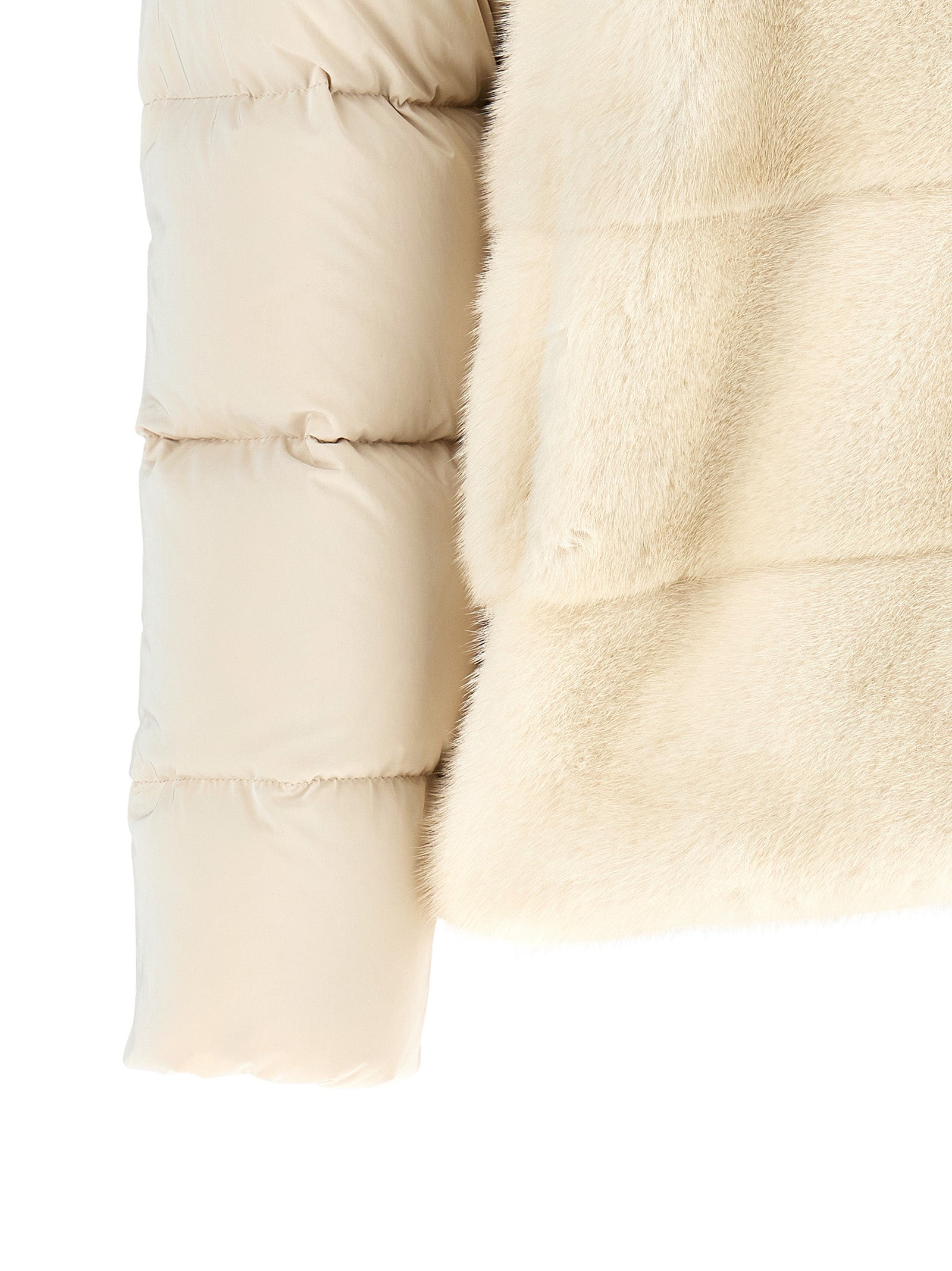 MooRER White Wool Shell Women's Jacket