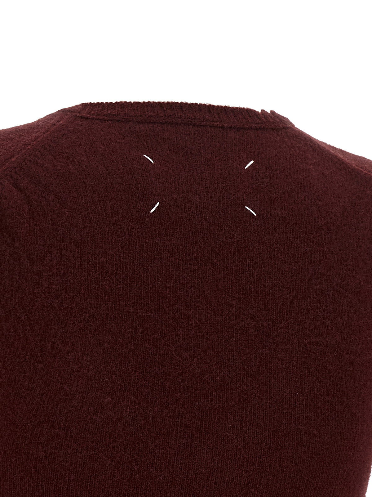 Maison Margiela Bordeaux Virgin Wool Sleeveless Women's Jacket