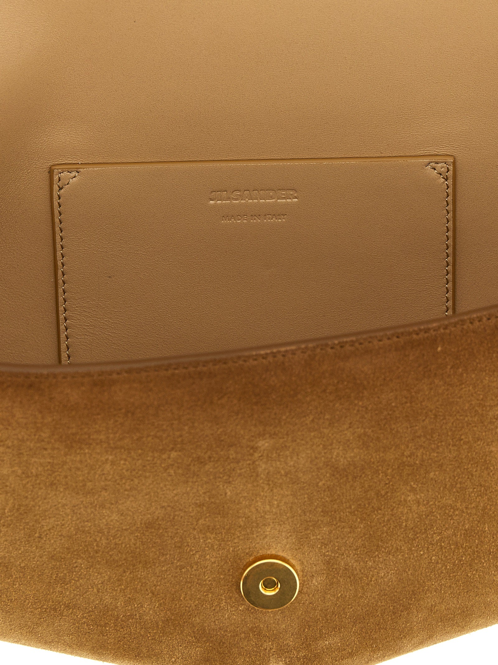 Jil Sander Brown Calfskin Shoulder Women's Bag
