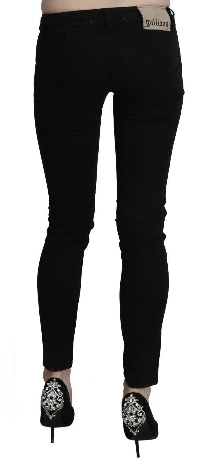 Dolce & Gabbana Chic Black Low Waist Slim Fit Skinny Women's Jeans