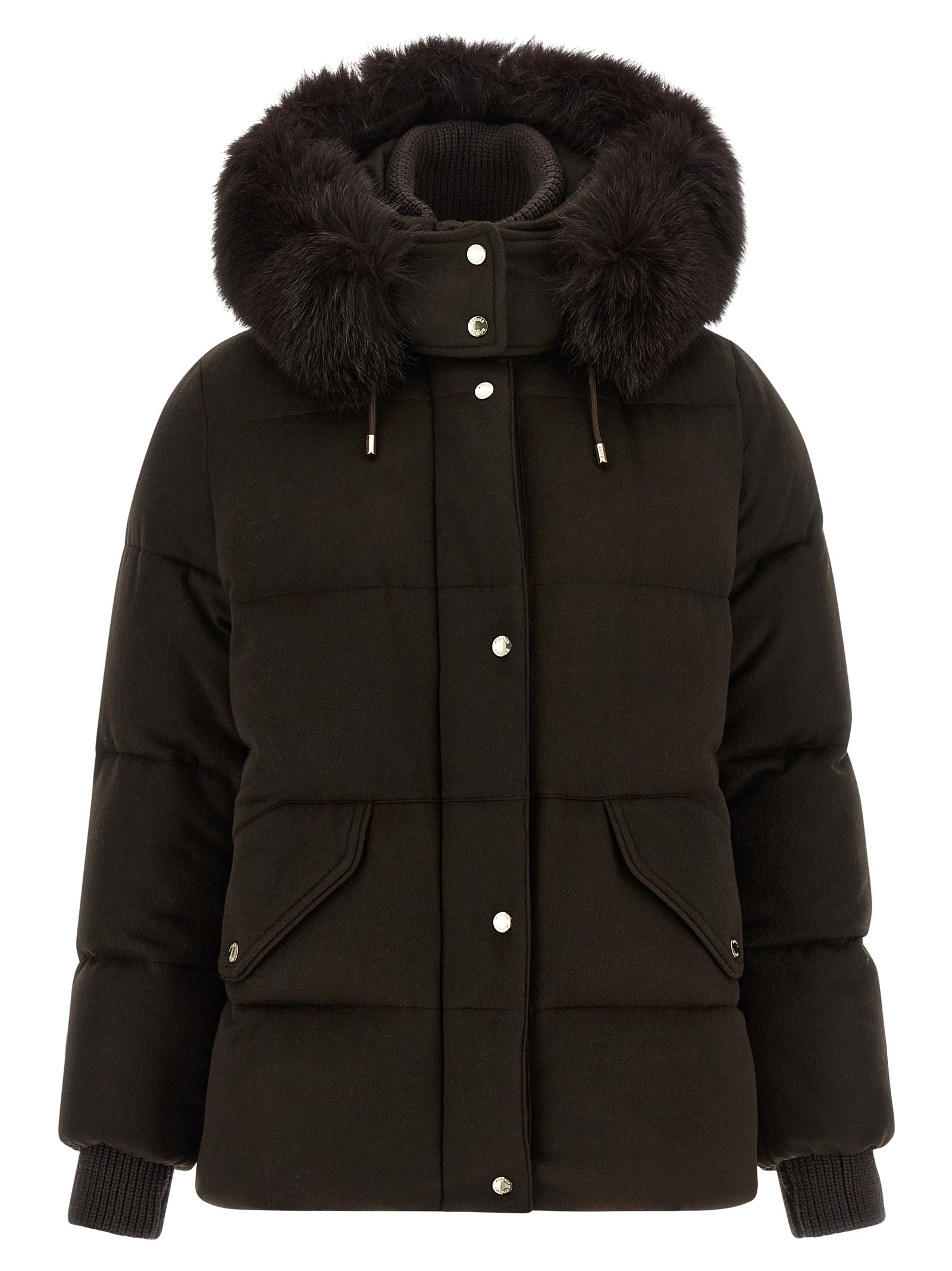 MooRER Brown Wool Full-Length Women's Jacket