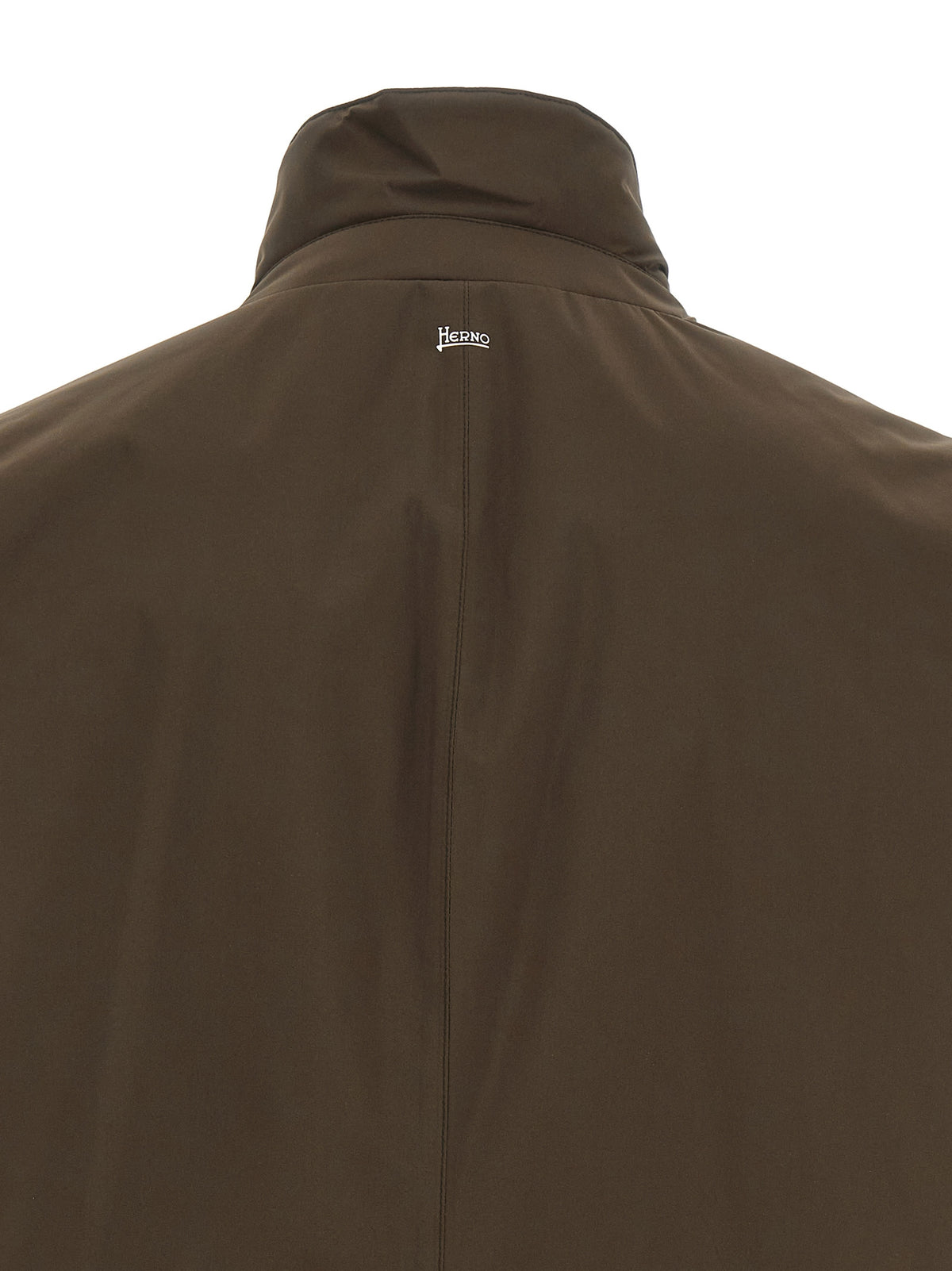Herno Brown Polyester Full-Length Men's Jacket