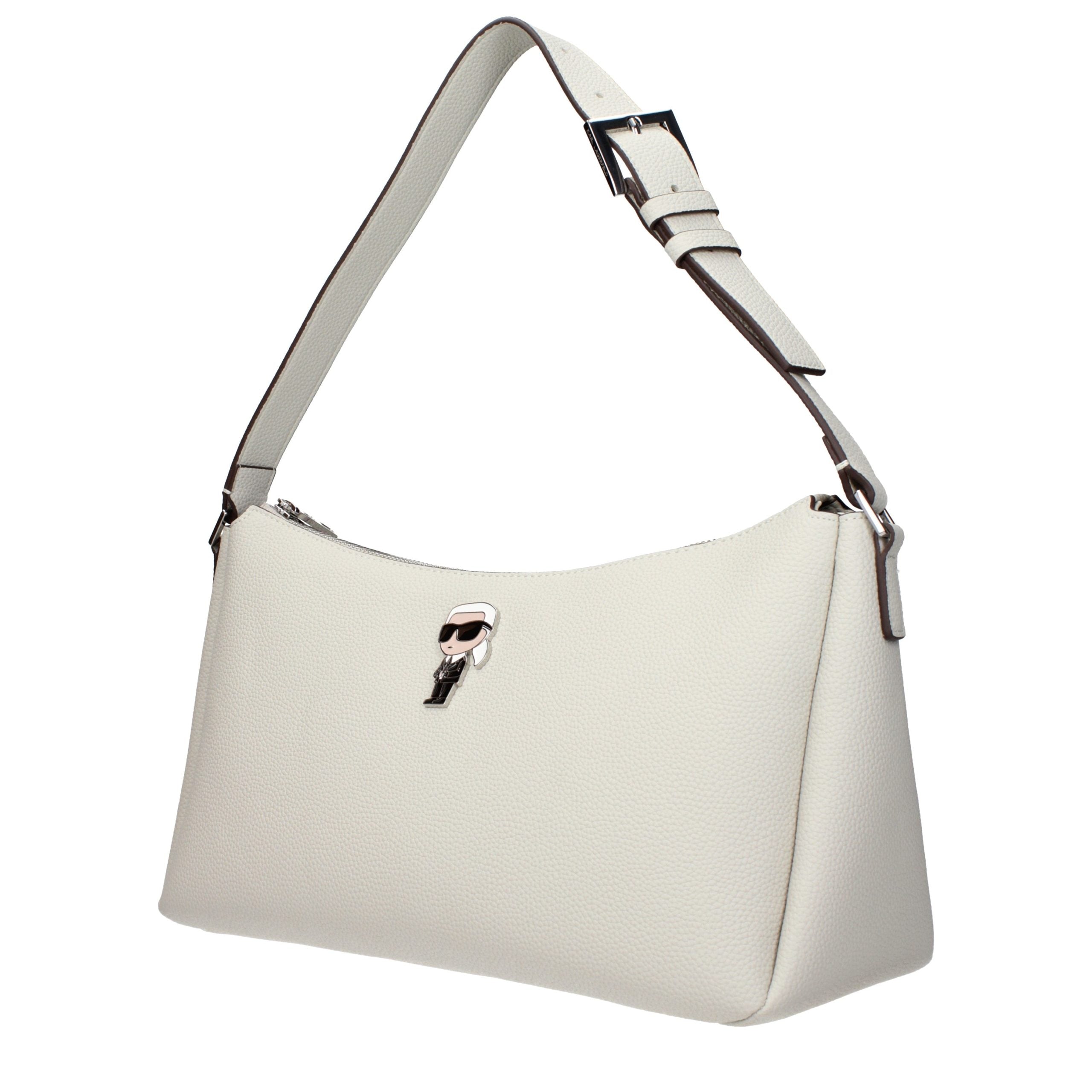 Karl Lagerfeld Gray Leather Shoulder Women's Bag