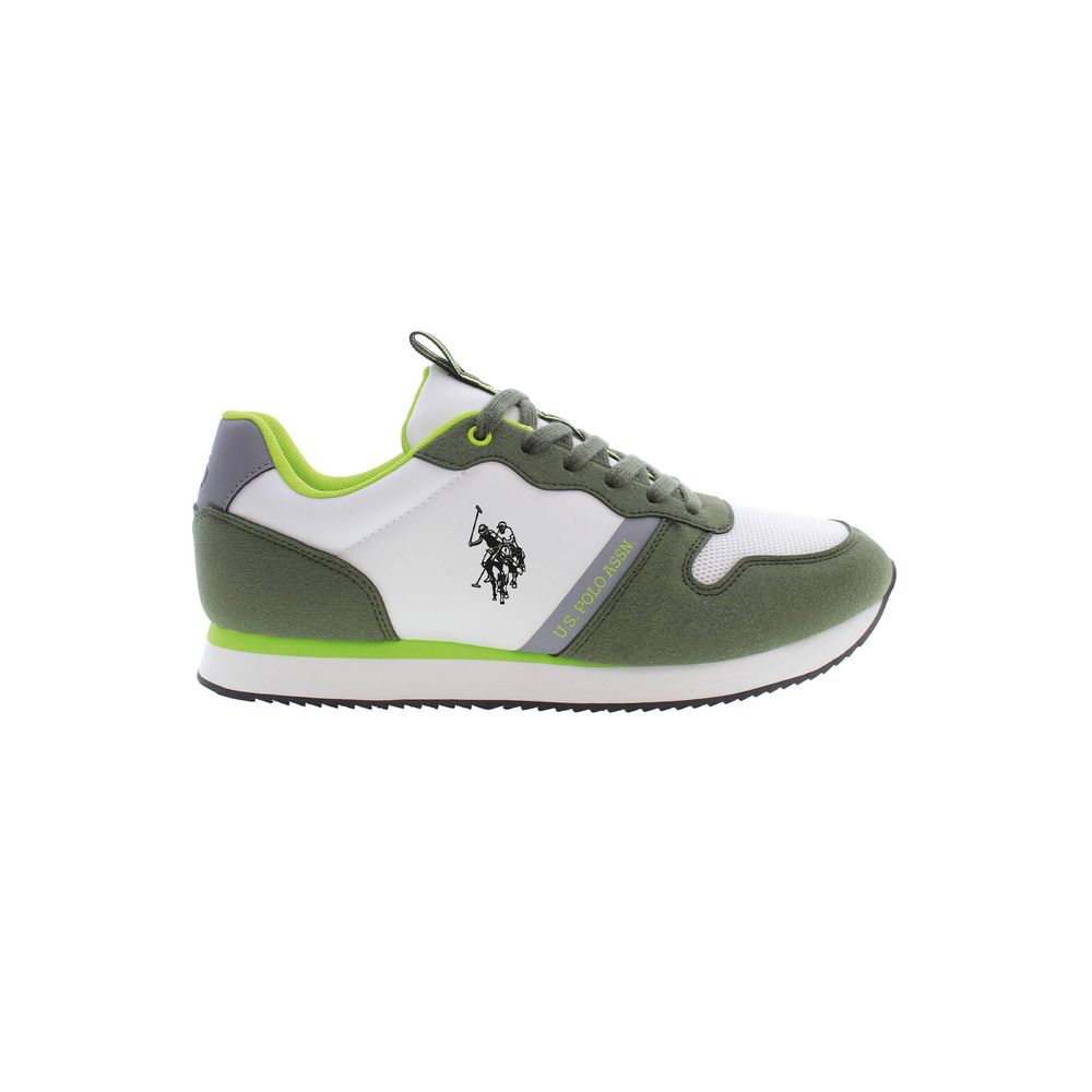U.S. POLO ASSN. Green Polyester Men's Men's Sneaker