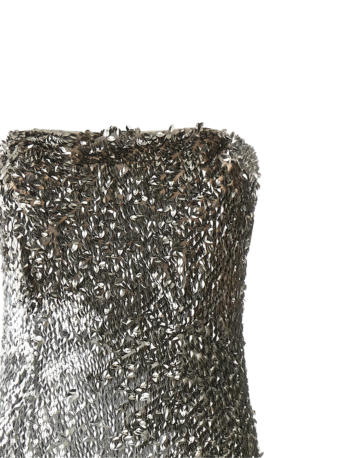 Elisabetta Franchi Silver Polyamide Midi Women's Dress