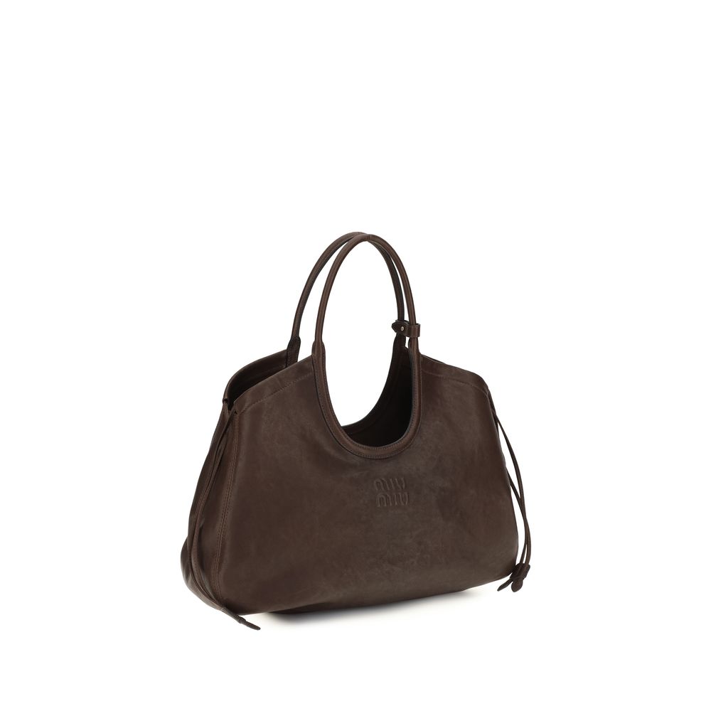Miu Miu Brown Lamb Ovis Aries Women's Handbag