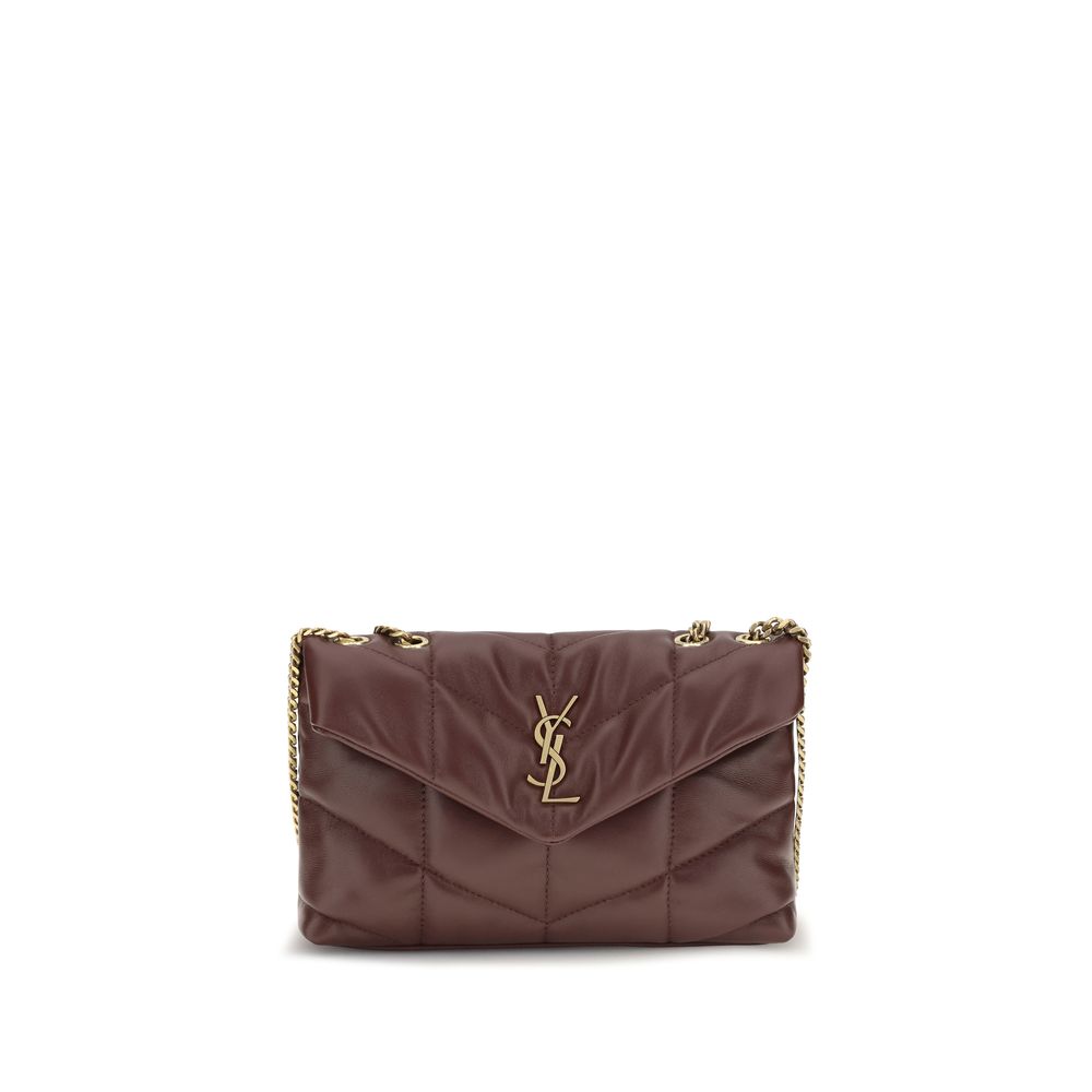 Saint Laurent Bordeaux Lamb Ovis Aries Shoulder Women's Bag