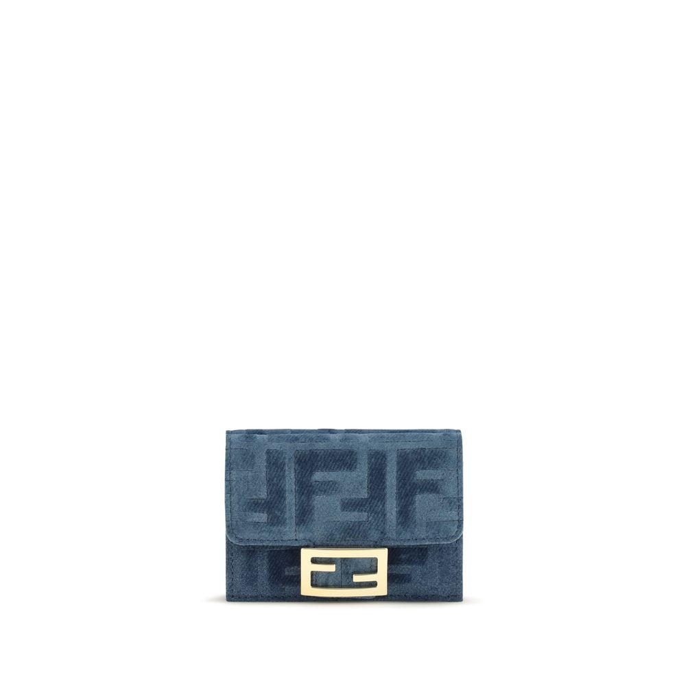 Fendi Blue Cotton Women's Wallet
