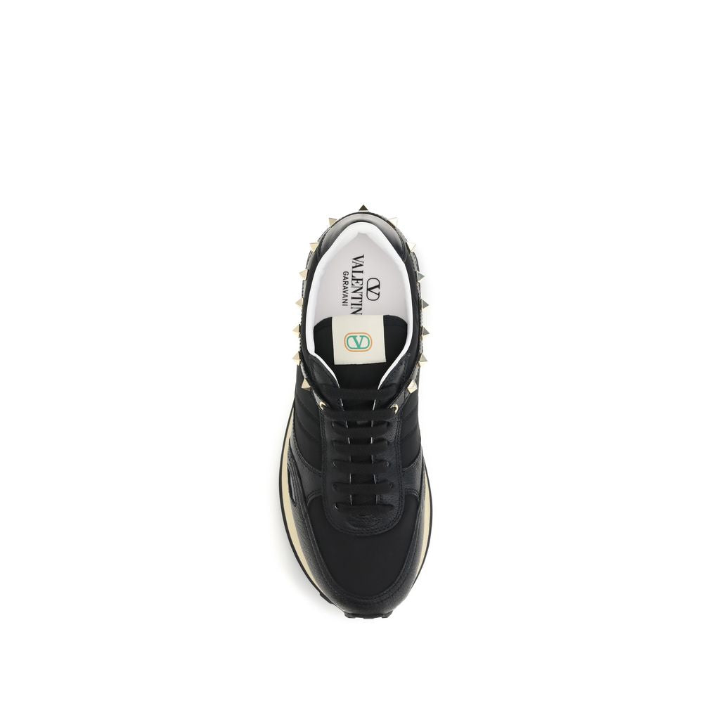 Valentino Garavani Black Polyamide Athletic Men's Sneakers