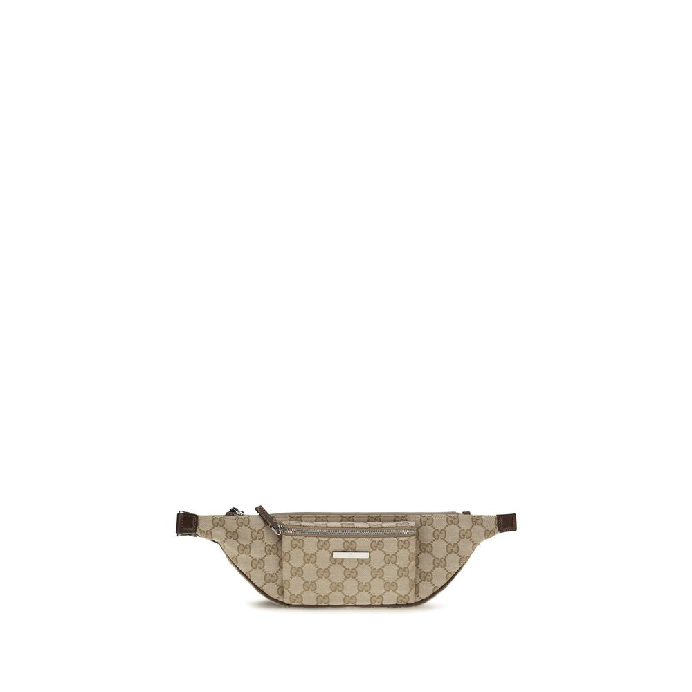Gucci Beige Fabric Shoulder Men's Bag