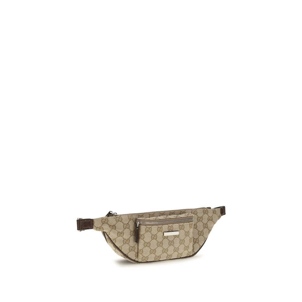Gucci Beige Fabric Shoulder Men's Bag