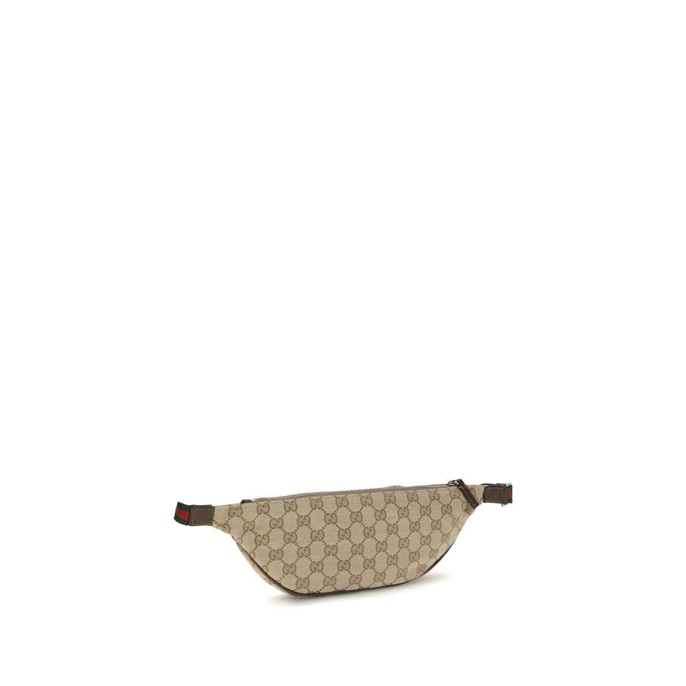 Gucci Beige Fabric Shoulder Men's Bag