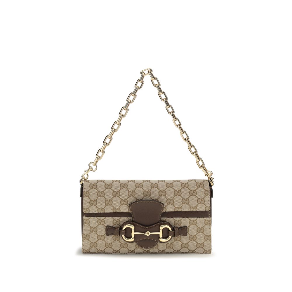 Gucci Beige Fabric Shoulder Women's Bag