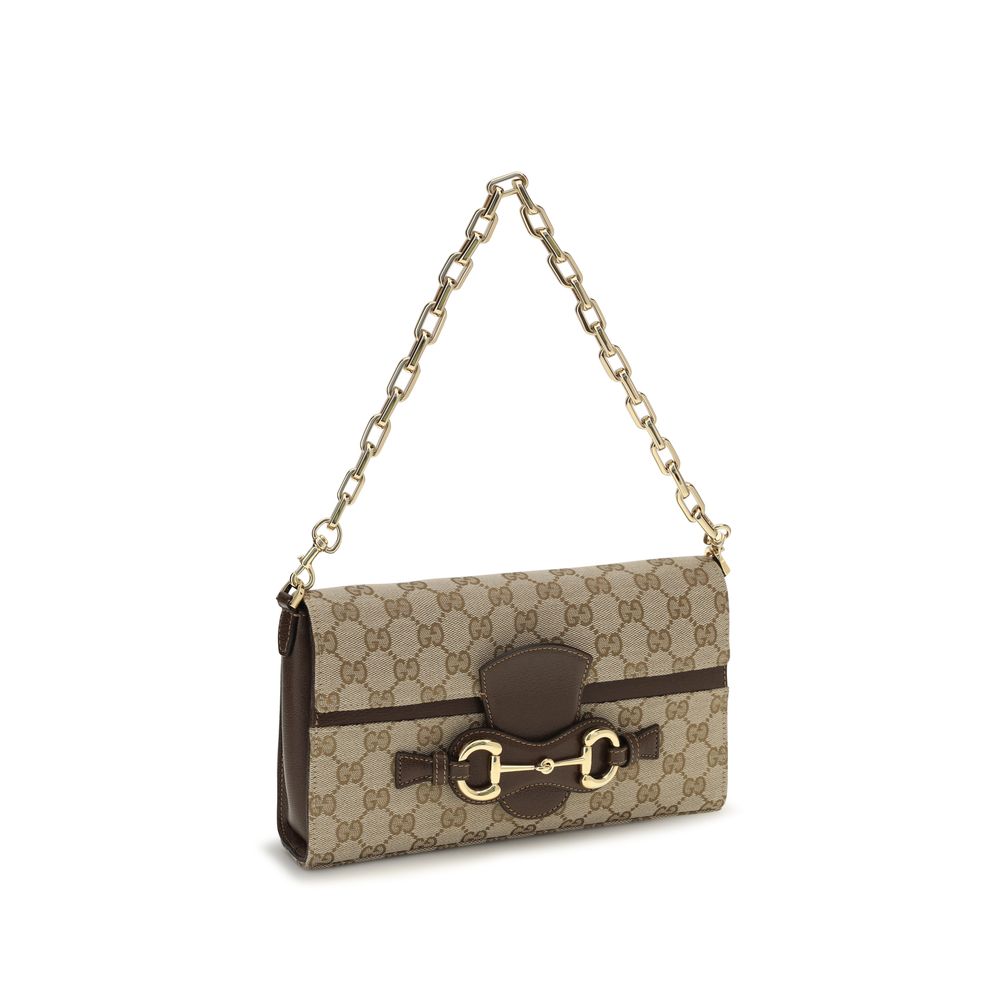 Gucci Beige Fabric Shoulder Women's Bag