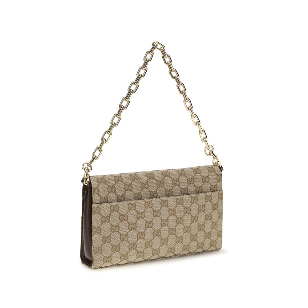 Gucci Beige Fabric Shoulder Women's Bag